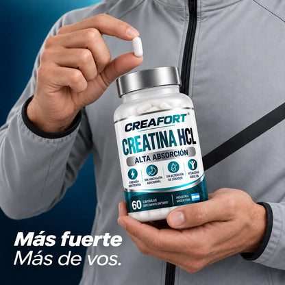 Creafort - Cápsulas de Creatina HCL